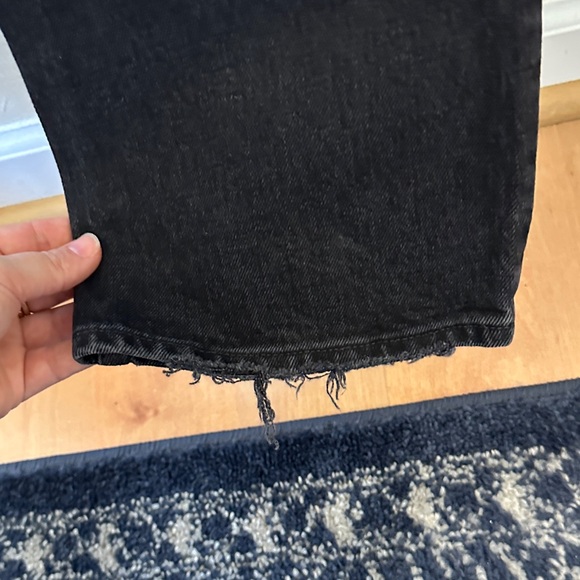 Abercrombie & Fitch 90s straight ultra high rise criss-cross waist sz 10L - Picture 8 of 9